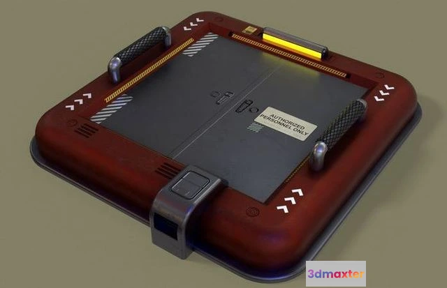 1530162 - PBR Game 3D Models - Sci-Fi Floor Access Door 3D Max