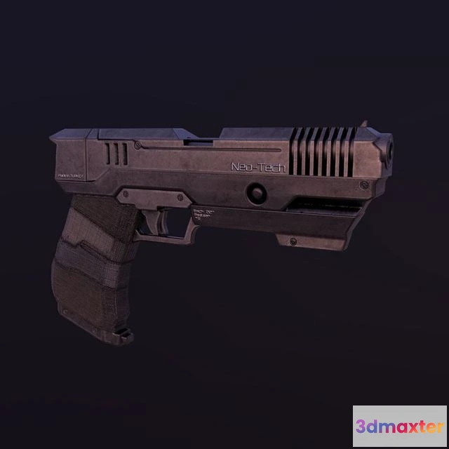 1530164 - PBR Game 3D Models - Sci-Fi Glock 3D Max