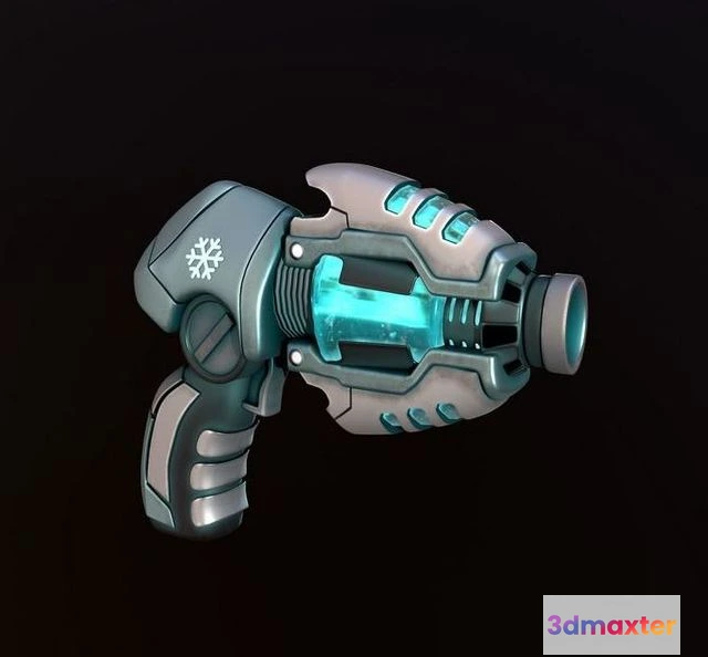 1530166 - PBR Game 3D Models - Sci-Fi Gun - Ice 3D Max