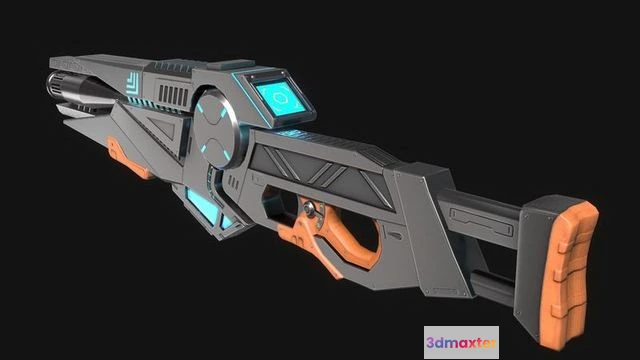 1530170 - PBR Game 3D Models - Sci-fi Gun 3D Max