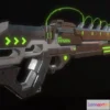 1530182 - PBR Game 3D Models - Sci-Fi Railgun 2 3D Max