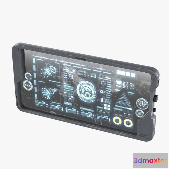 1530188 - PBR Game 3D Models - Sci-fi Touch Pad 4 3D Max