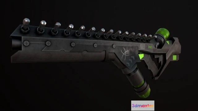 1530202 - PBR Game 3D Models - Sci-Fi Weapon - Hard Ops 3D Max