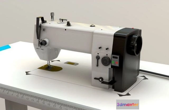 1530228 - PBR Game 3D Models - Sewing Machine Industrial 3D Max