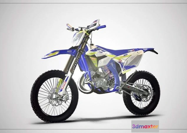 1530232 - PBR Game 3D Models - Sherco motocross 3D Max