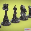 1530240 - PBR Game 3D Models - Skull Chess Set 3D Max