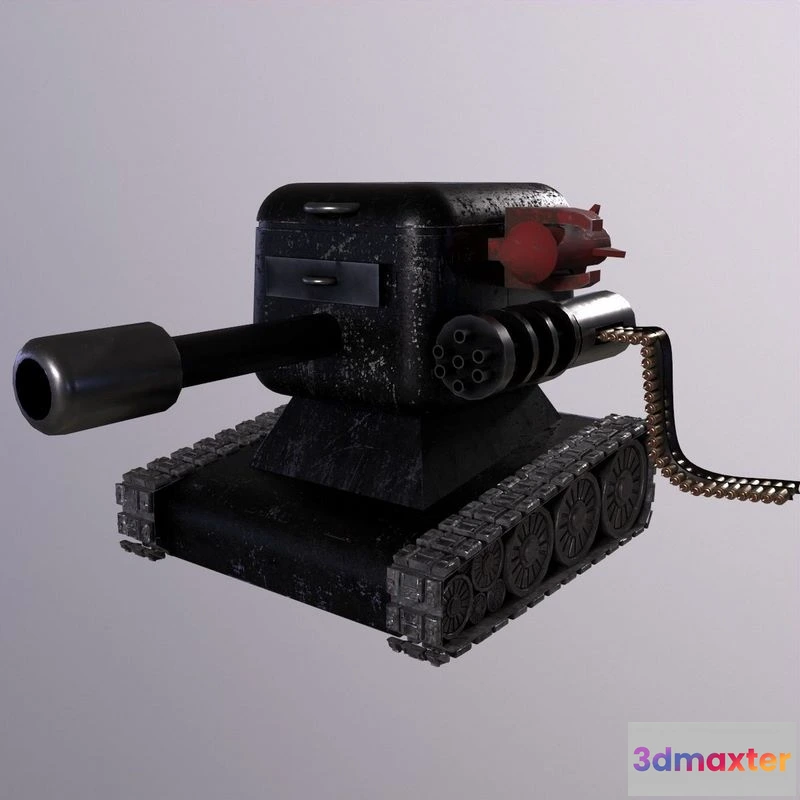 1530248 - PBR Game 3D Models - Small and Sweet Tank 3D Max