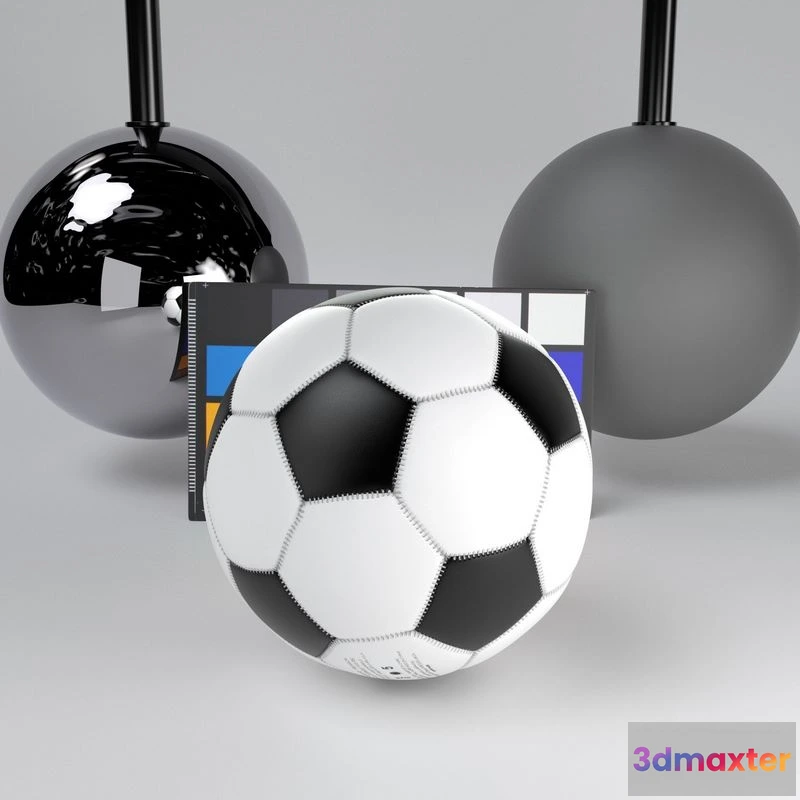 1530258 - PBR Game 3D Models - Soccer Ball 40 3D Max