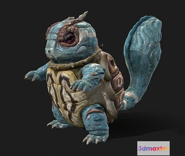 1530298 - PBR Game 3D Models - Squirtle! 3D Max