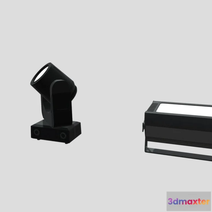 1530306 - PBR Game 3D Models - Stage Light 3D Max