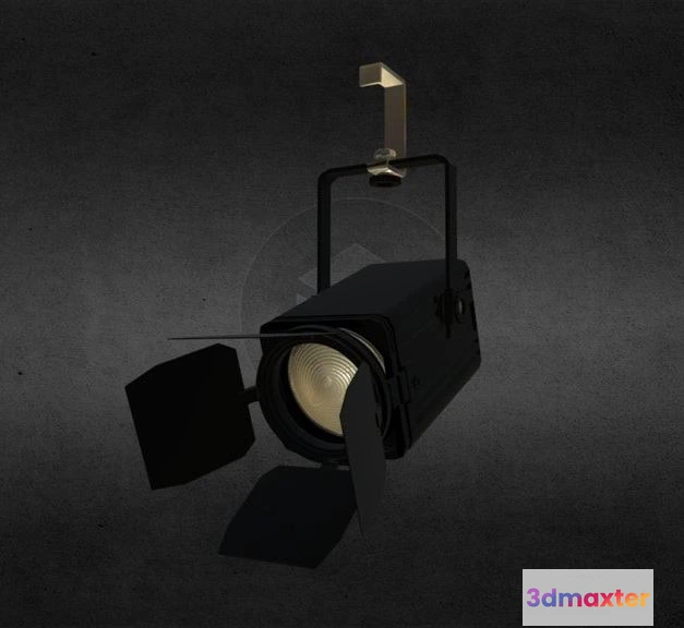 1530308 - PBR Game 3D Models - Stage Lights Barn Doors 3D Max