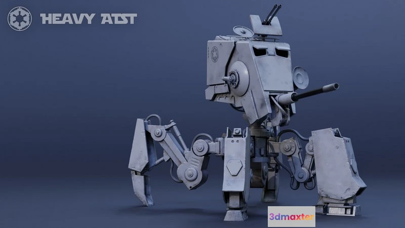 1530316 - PBR Game 3D Models - STAR WARS - Heavy ATST 3D Max