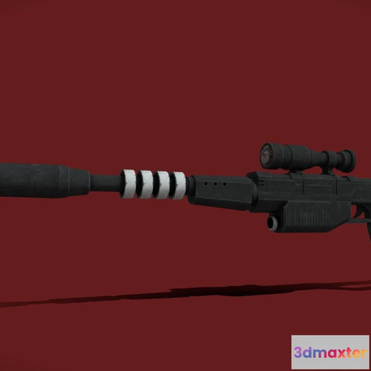 1530318 - PBR Game 3D Models - Star Wars 773 Firepuncher Rifle 3D Max