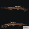 1530330 - PBR Game 3D Models - Steam Rifle 3D Max