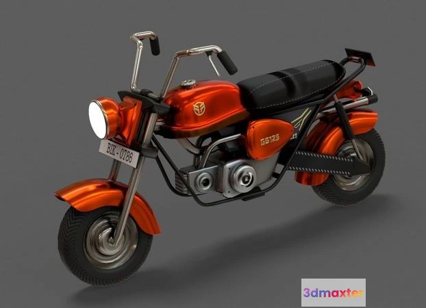 1530348 - PBR Game 3D Models - Stylized Cartoon Bike 3D Max