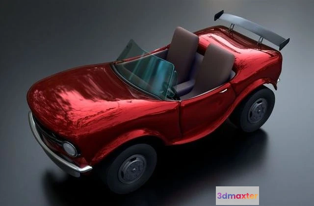 1530358 - PBR Game 3D Models - Stylized Racing Car 3D Max