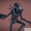 1530362 - PBR Game 3D Models - Stylized Xenomorph 3D Max