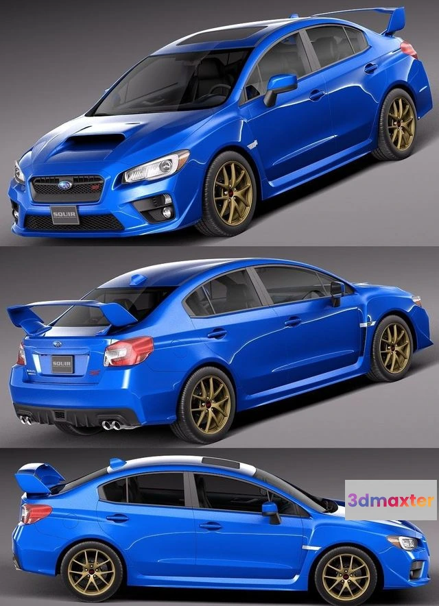 1530364 - PBR Game 3D Models - Subaru Impreza WRX STI 2015 3D Max