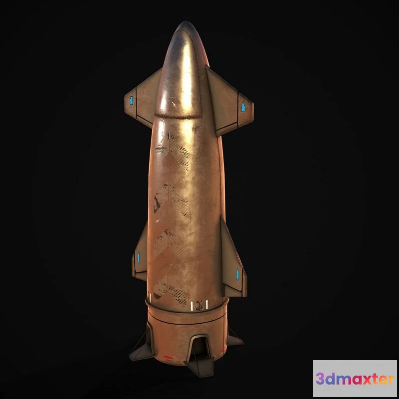 1530370 - PBR Game 3D Models - Super Heavy Spaceship 3D Max