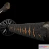 1530376 - PBR Game 3D Models - Samurai Katana V2 3D Max