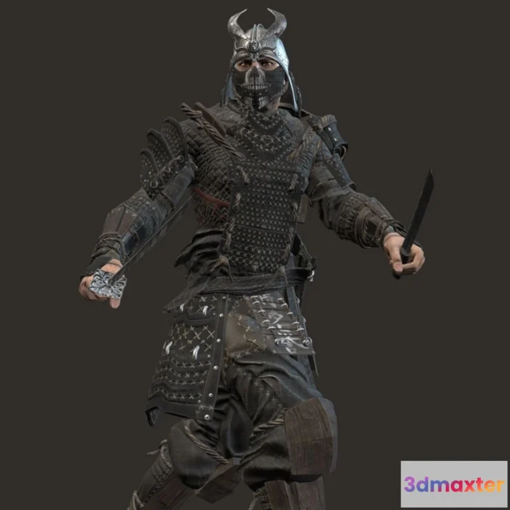 1530390 - PBR Game 3D Models - Samurai Remastered2 3D Max