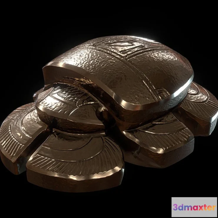 1530406 - PBR Game 3D Models - Scarab Amulet 1 3D Max