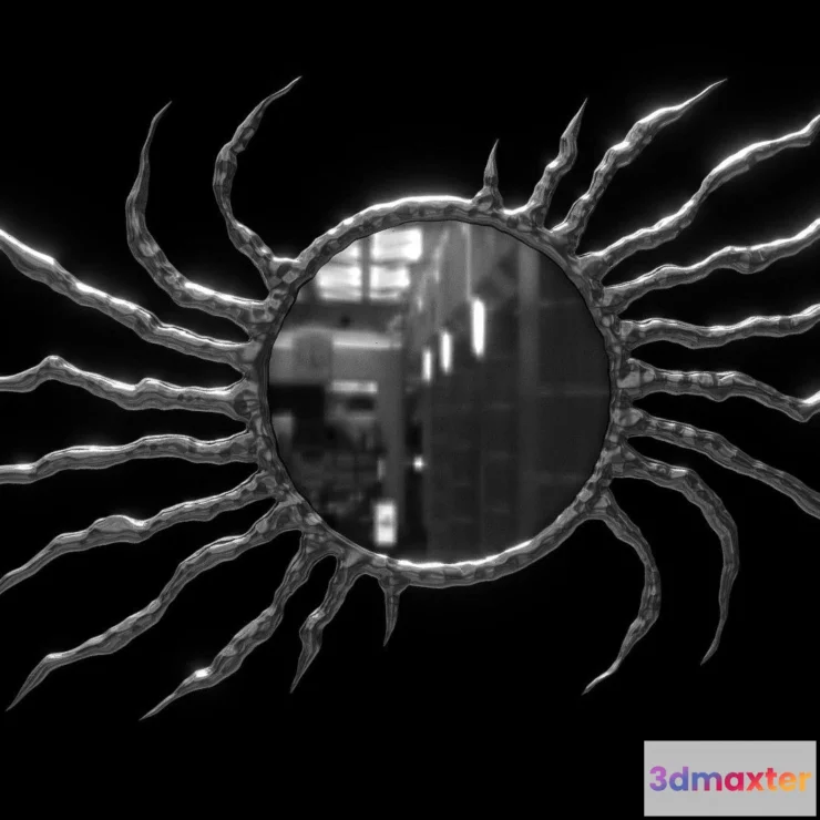 1530414 - PBR Game 3D Models - Scavenger Interior Mirror 3D Print 3D Max