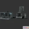 1530438 - PBR Game 3D Models - Sci Fi Asset Pack 6 3D Max