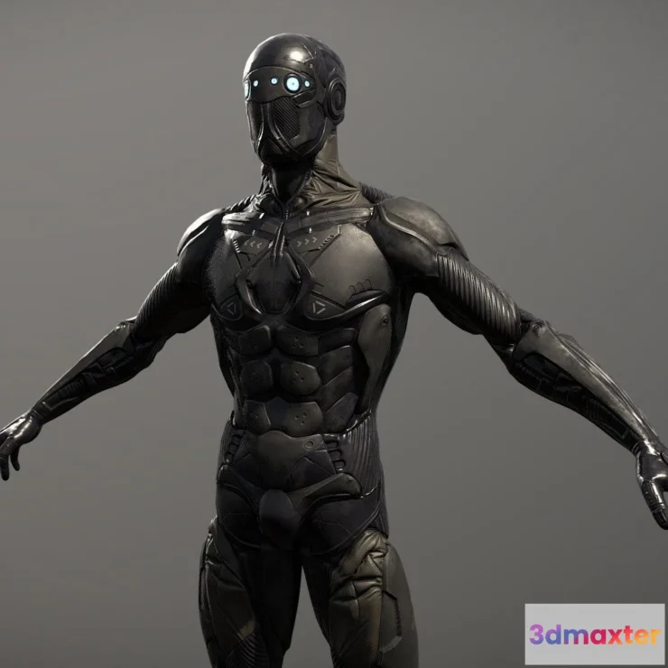 1530442 - PBR Game 3D Models - Sci Fi Character 3D Max