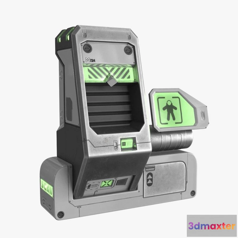 1530474 - PBR Game 3D Models - Sci Fi Scanner Display v3 3D Max