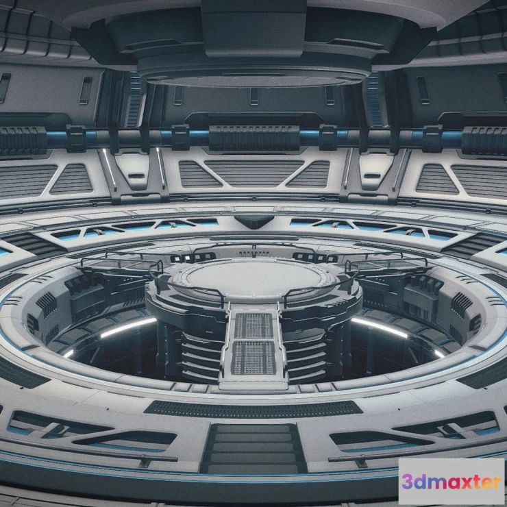 1530482 - PBR Game 3D Models - Sci Fi Scene For Rendering Tesla 3D Max