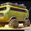 1530506 - PBR Game 3D Models - Sci-Fi Bus 3D Max