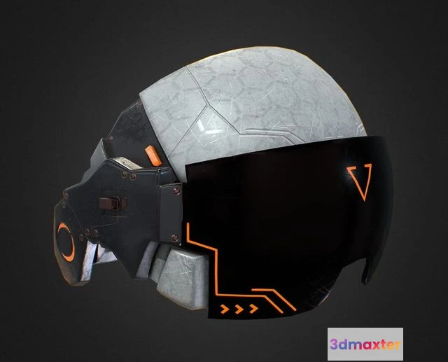 1530512 - PBR Game 3D Models - Sci-Fi Helmet 3D Max