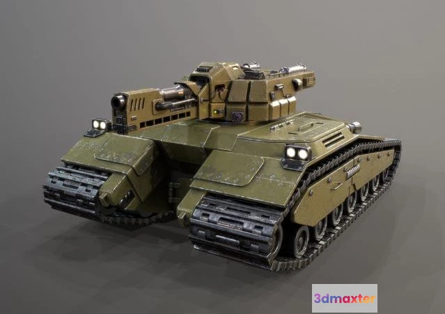 1530536 - PBR Game 3D Models - Sci-Fi Tank 2 3D Max