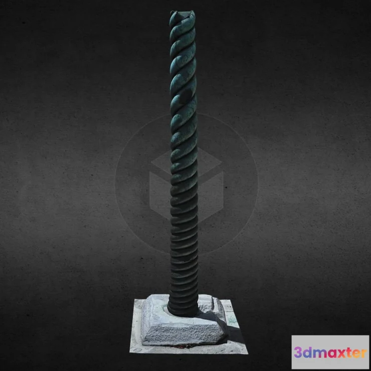 1530596 - PBR Game 3D Models - Serpentine Column Istanbul 3D Max