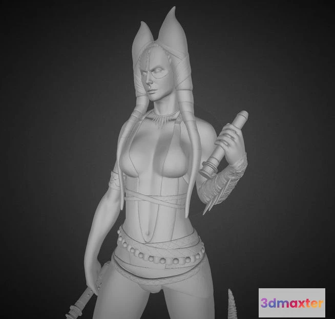 1530610 - PBR Game 3D Models - Shaak Ti Star Wars 3D Max