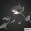 1530620 - PBR Game 3D Models - Shark Pack (2) 3D Max