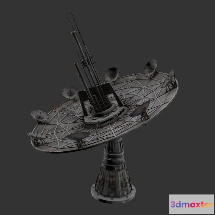 1530632 - PBR Game 3D Models - Shield Generator 3D Max