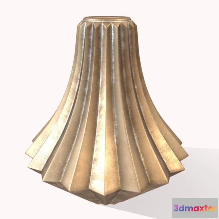 1530644 - PBR Game 3D Models - Sia Bronze Vase 3D Max