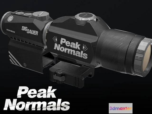 1530650 - PBR Game 3D Models - Sig Sauer - Romeo 5 Red Dot Sight 3D Max