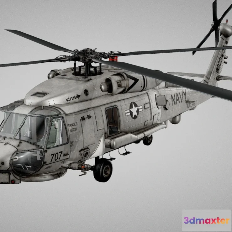 1530652 - PBR Game 3D Models - Sikorsky Sh 60 Seahawk 3D Max