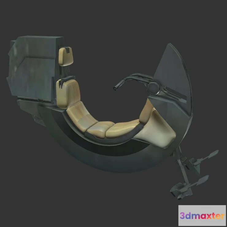 1530668 - PBR Game 3D Models - Sith Speeder 3D Max