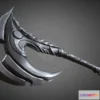 1530674 - PBR Game 3D Models - Skaz Axe Lowpoly 3D Max