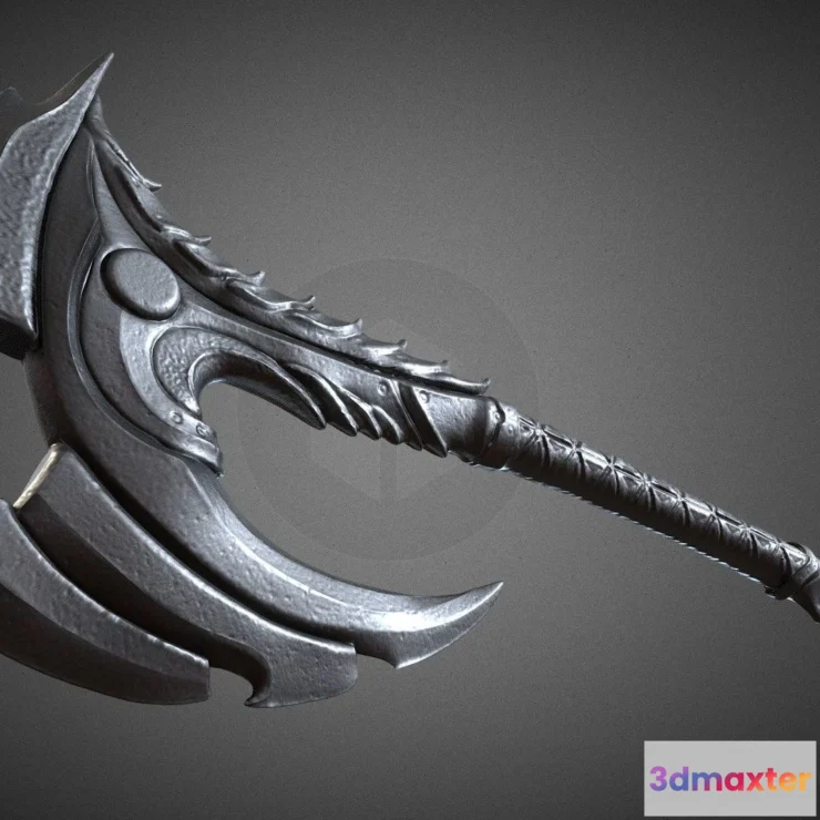 1530674 - PBR Game 3D Models - Skaz Axe Lowpoly 3D Max
