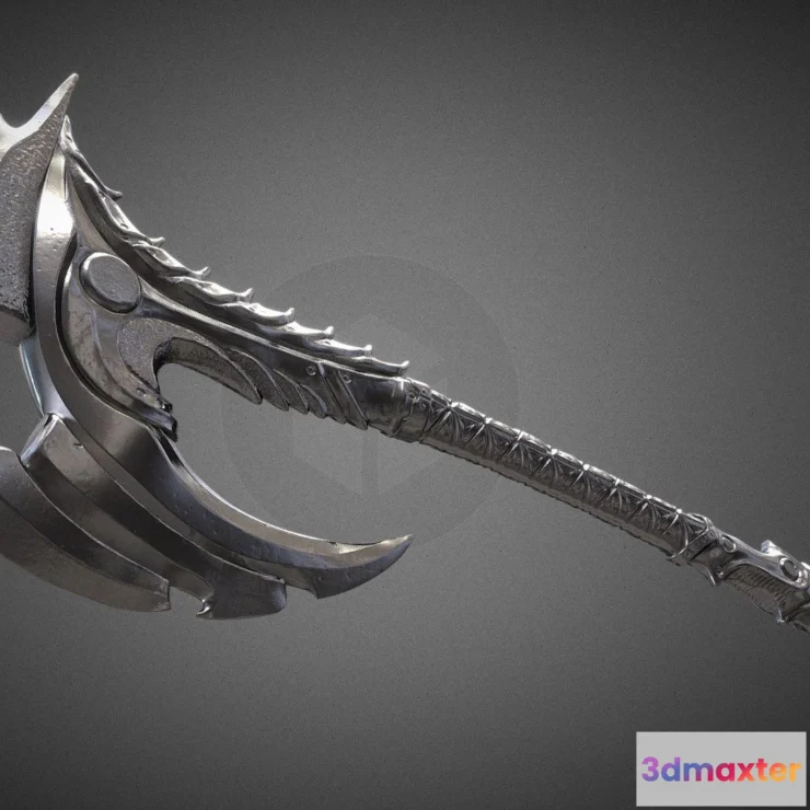 1530676 - PBR Game 3D Models - Skaz Axe 3D Max