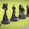 1530696 - PBR Game 3D Models - Skull Chess Set 3D Max