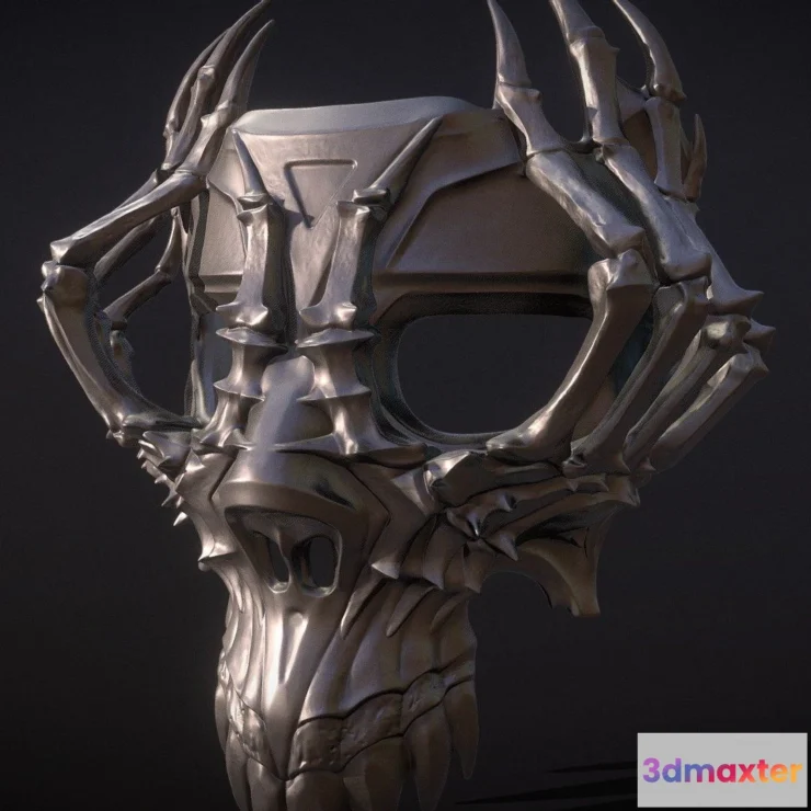 1530700 - PBR Game 3D Models - Skull Mask Iii 3D Max