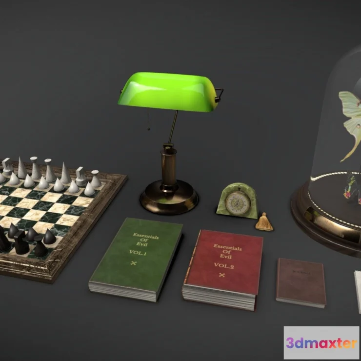 1530718 - PBR Game 3D Models - Small Items Set Dressing Kit 3D Max