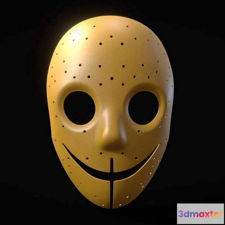 1530722 - PBR Game 3D Models - Smiley Mask 3D Max