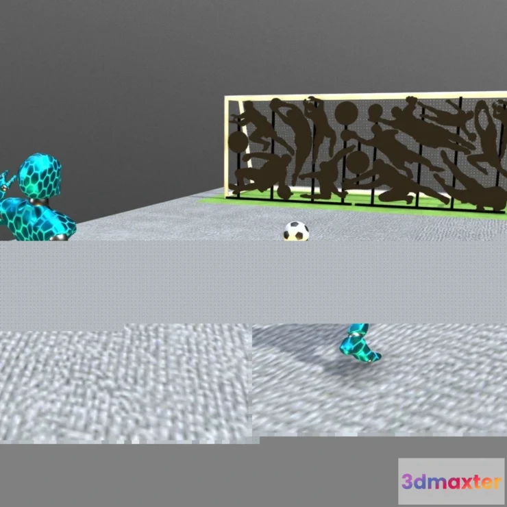 1530746 - PBR Game 3D Models - Soccer Penalty Kick 3D Max